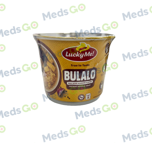 Buy Lucky me go cup bulalo cup noodles 40g online with MedsGo. Price - from