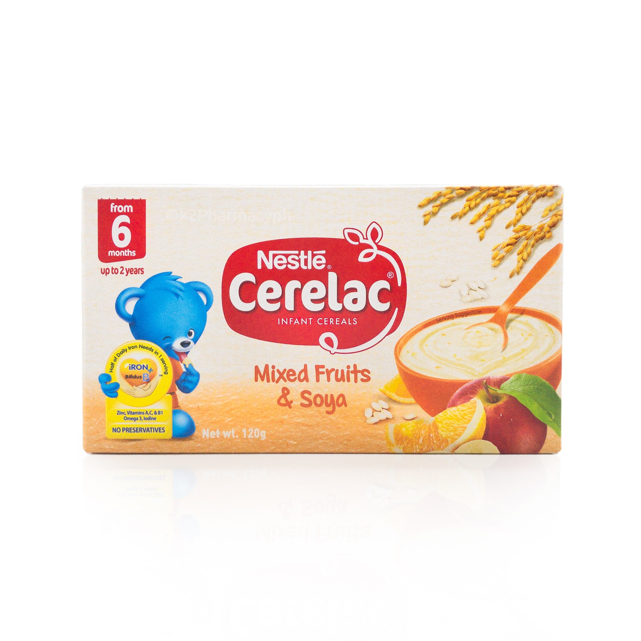 CERELAC Infant Cereals Mixed Fruits & Soya 6 months to 2 years 120g