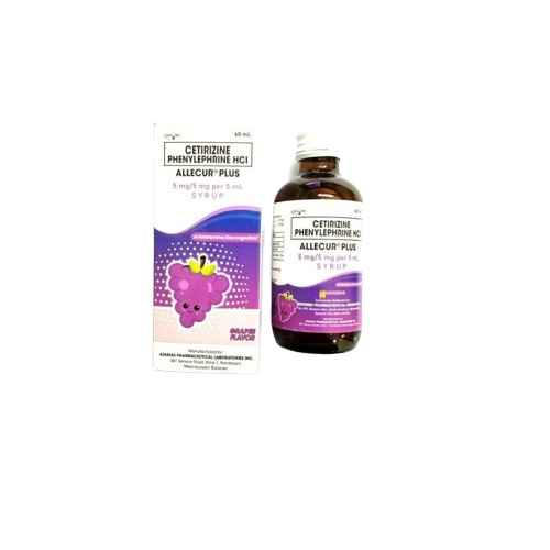 ALLECUR PLUS Cetirizine Dihydrochloride / Phenylephrine Hydrochloride
