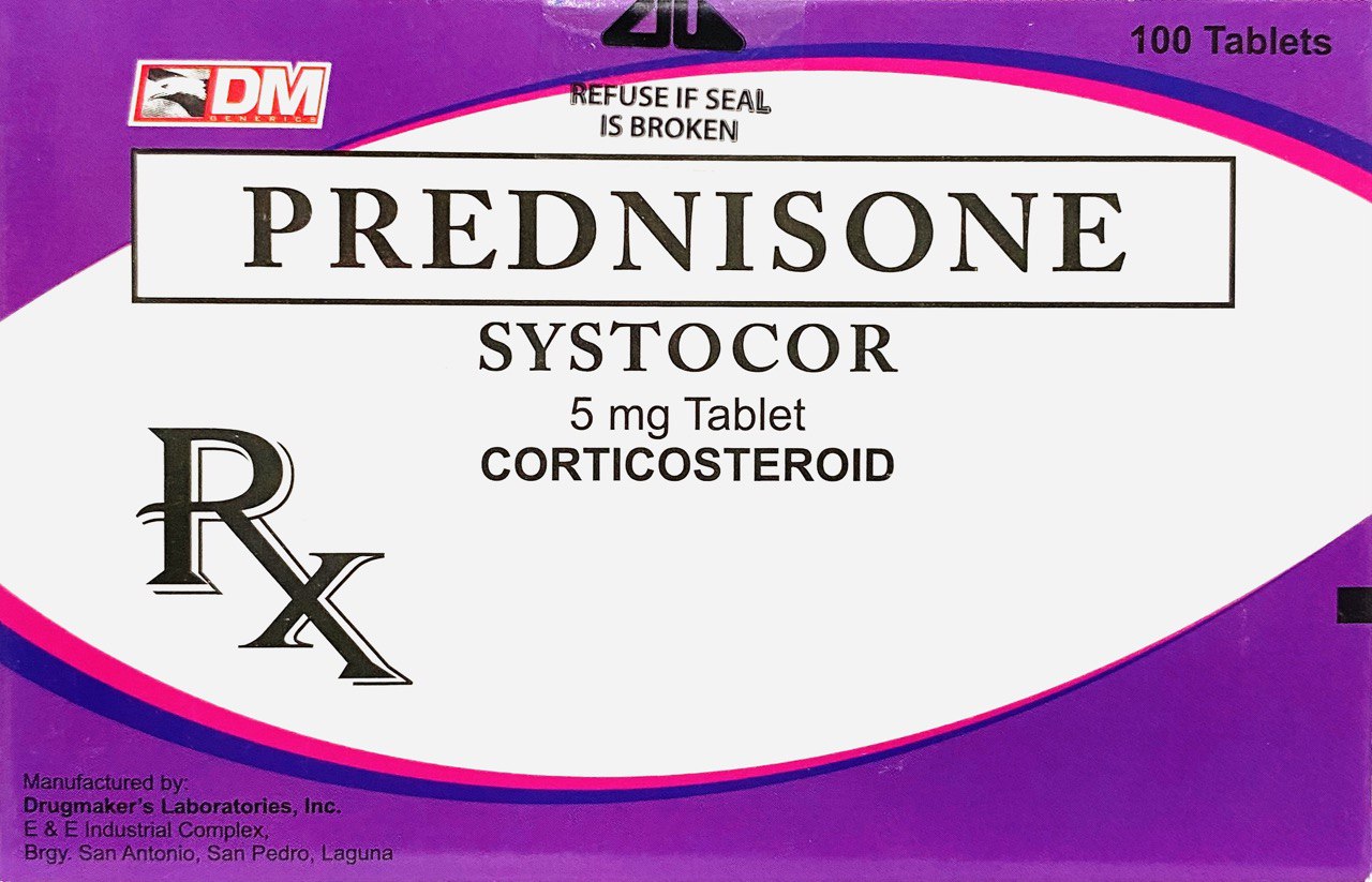 SYSTOCOR Prednisone 5mg Tablet 100's Price In The Philippines | MedsGo ...