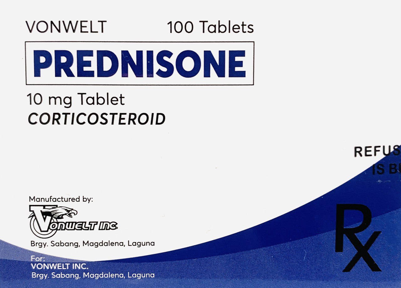 VONWELT Prednisone 10mg Tablet 100 #39 s price in the Philippines MedsGo