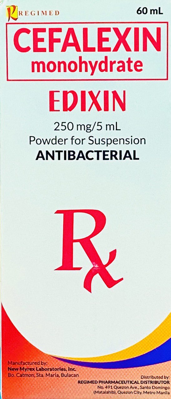 EDIXIN Cefalexin Monohydrate 250mg / 5ml Syrup 60ml price in the ...