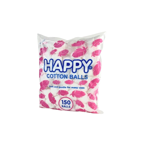 HAPPY Cotton Balls 150's price in the Philippines | MedsGo Pharmacy