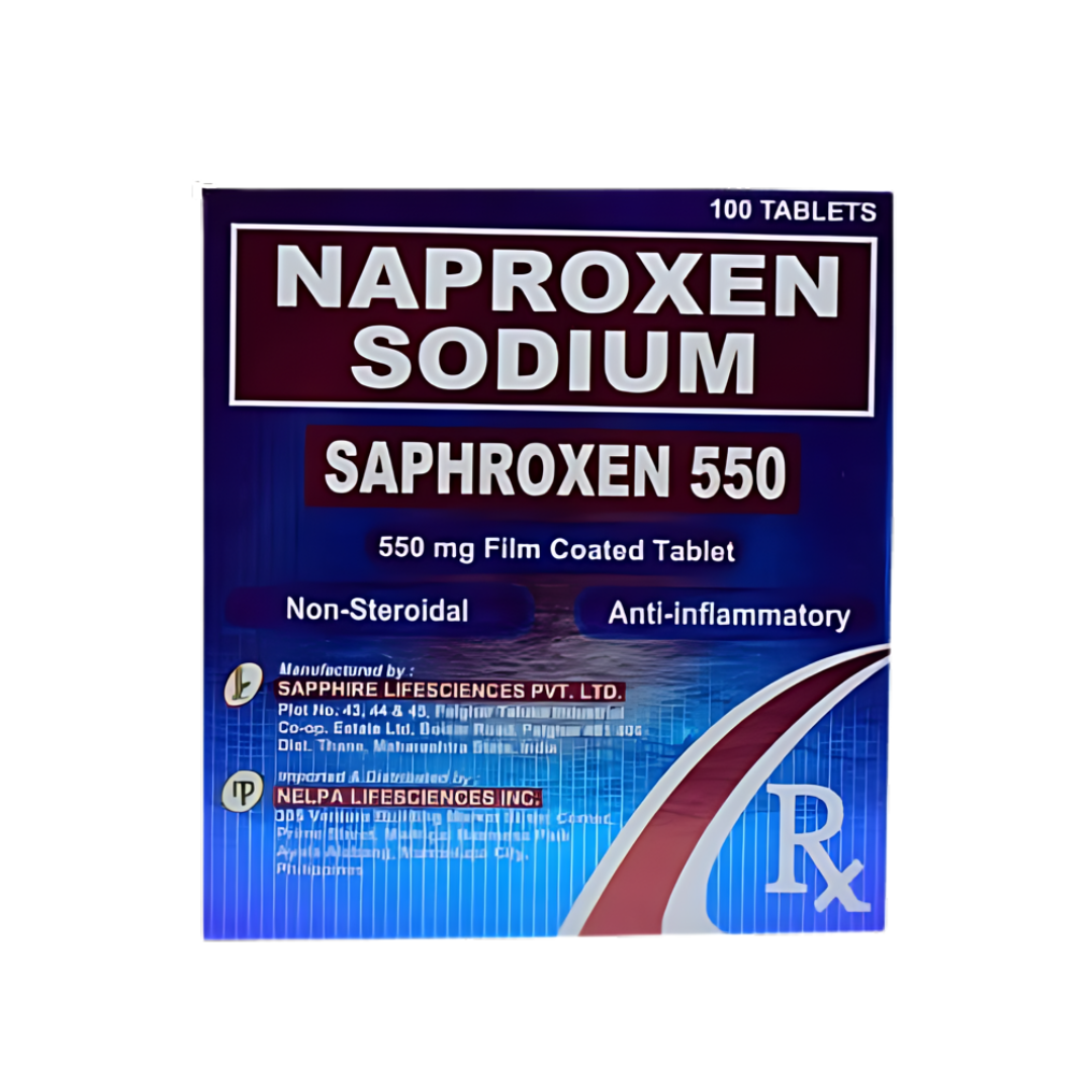SAPHROXEN Naproxen Sodium 550mg FilmCoated Tablet 1's price in the