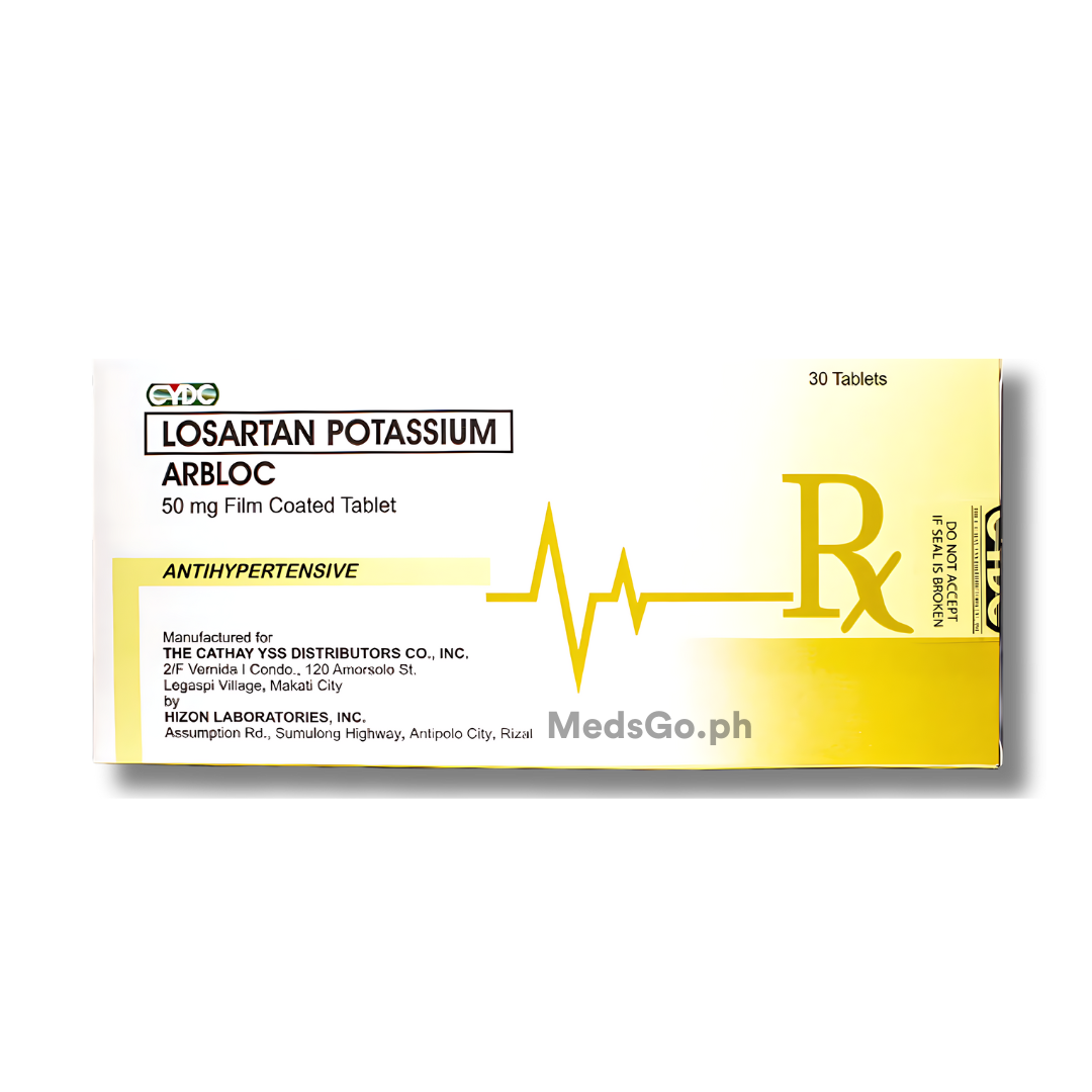 ARBLOC Losartan 50mg - 1 Box x 30 Tabs price in the Philippines ...