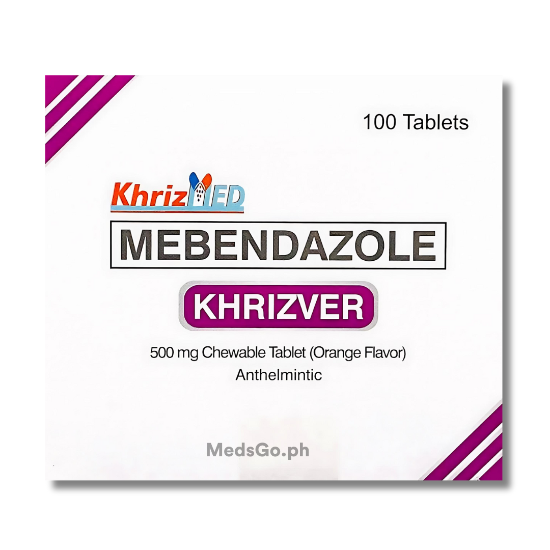 KHRIZVER Mebendazole 500mg - 10 Chewable Tabs price in the Philippines ...