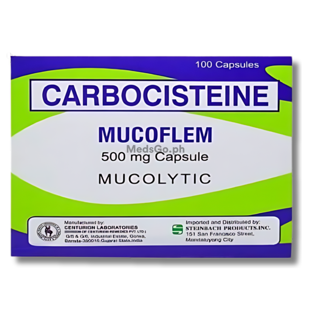 Mucoflem Carbocisteine 500mg 10 Caps Price In The Philippines