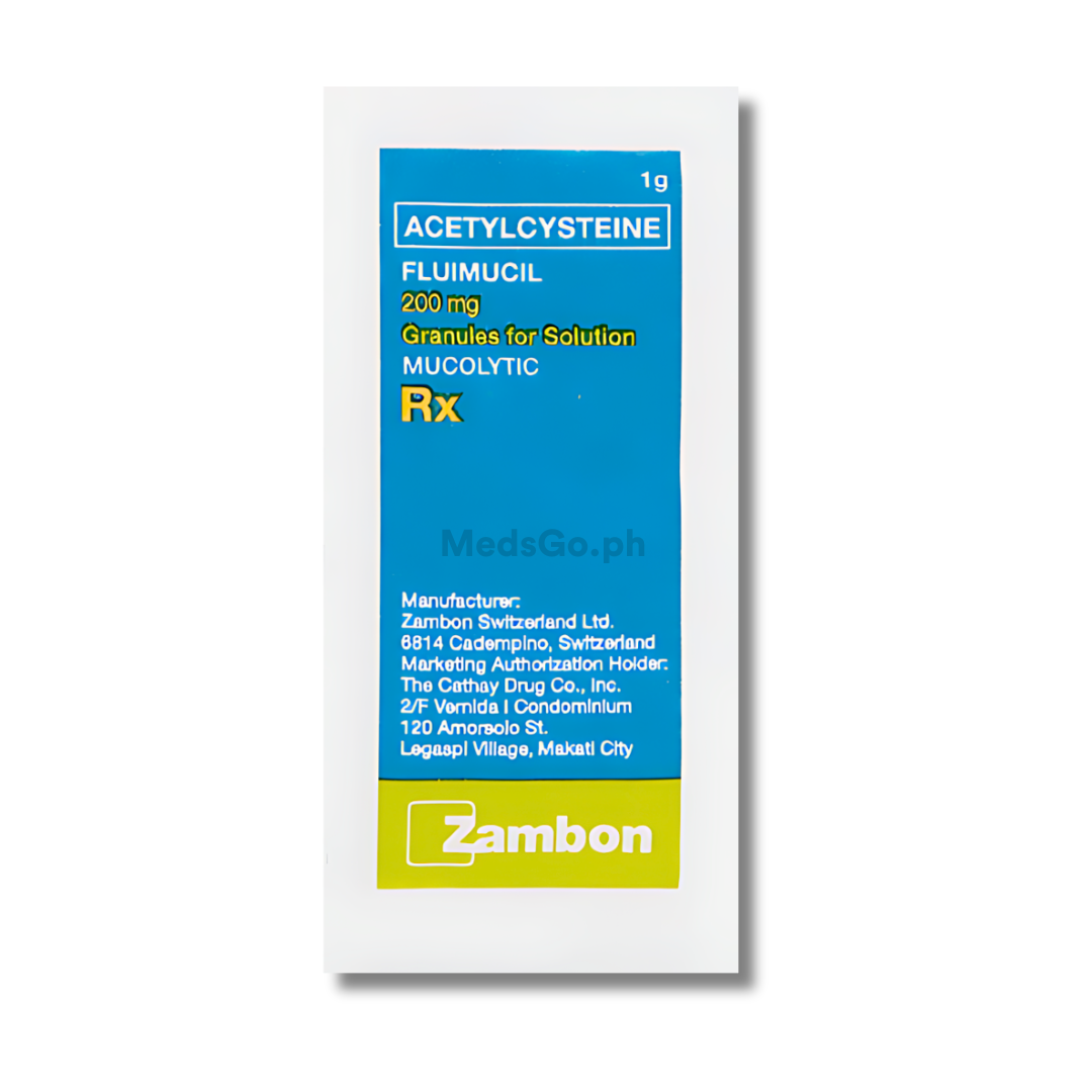 FLUIMUCIL Acetylcysteine 200mg Granule for Solution 1g 1 Sachet price