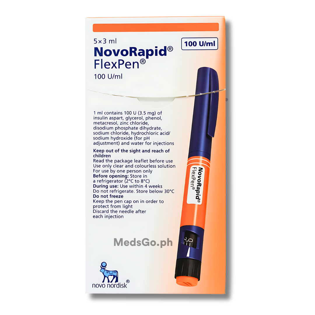 Novorapid Flexpen Insulin Aspart 100u Ml 3ml 1 Box X 5 Pieces Price In The Philippines