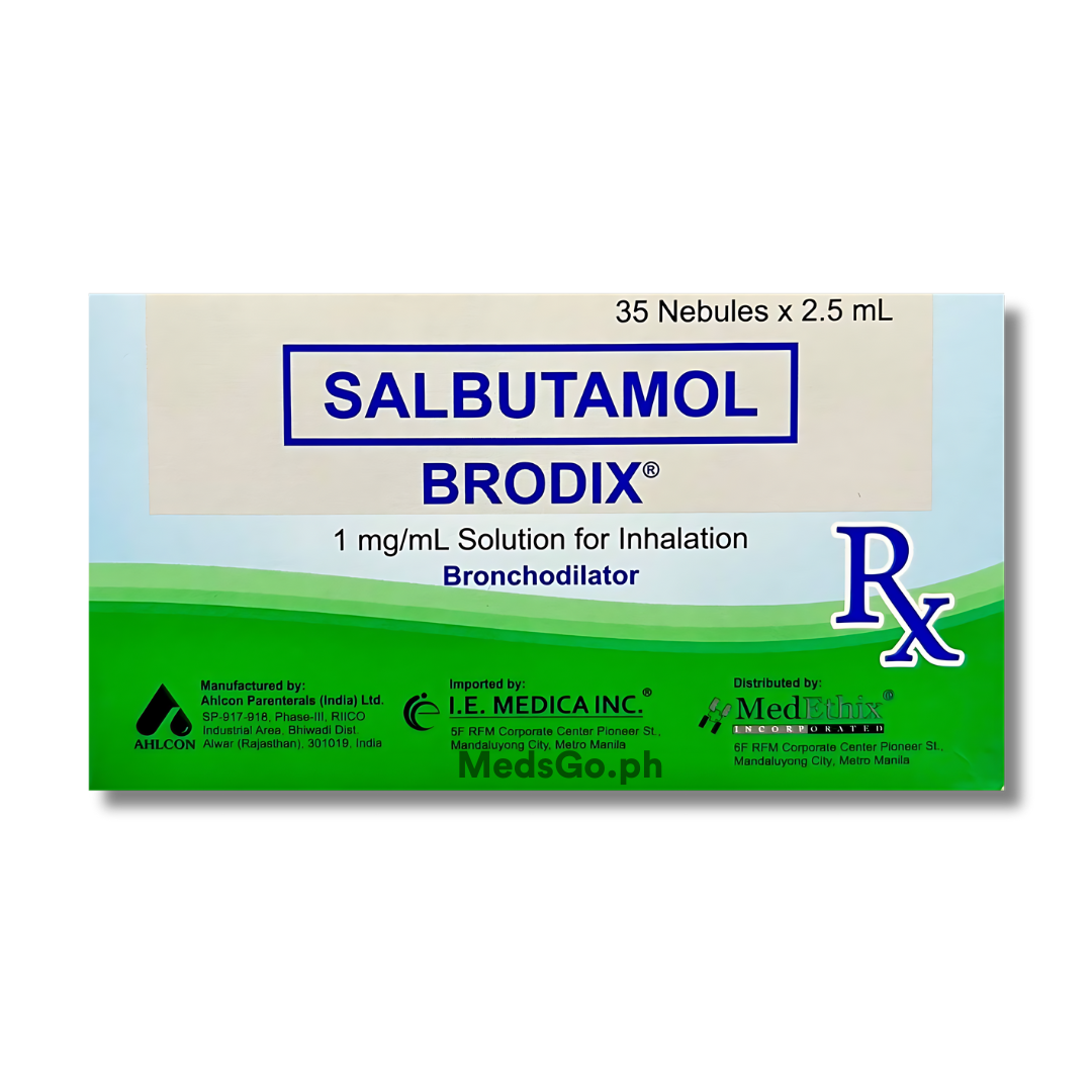 BRODIX Salbutamol 1mg / mL - 1 Nebule 2.5mL price in the Philippines ...