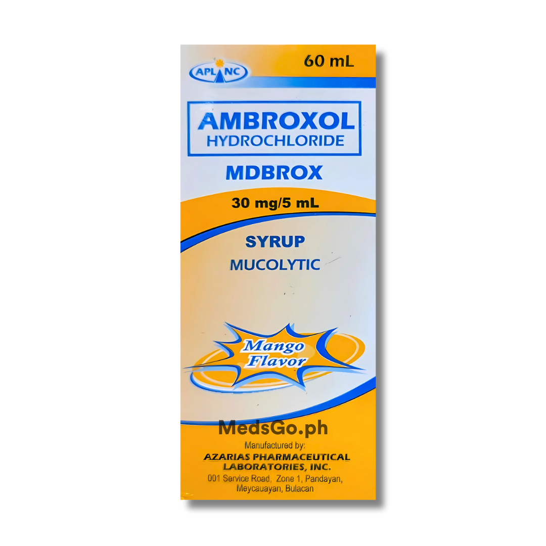 MDBROX Ambroxol Hydrochloride 30mg / 5mL Syrup 60mL price in the ...