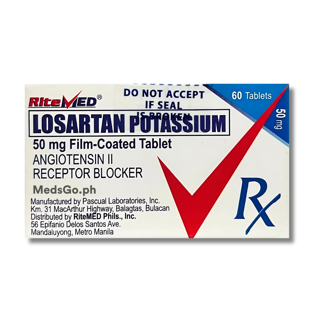 RITEMED Losartan Potassium 50mg Film-Coated Tablet 60's price in the ...