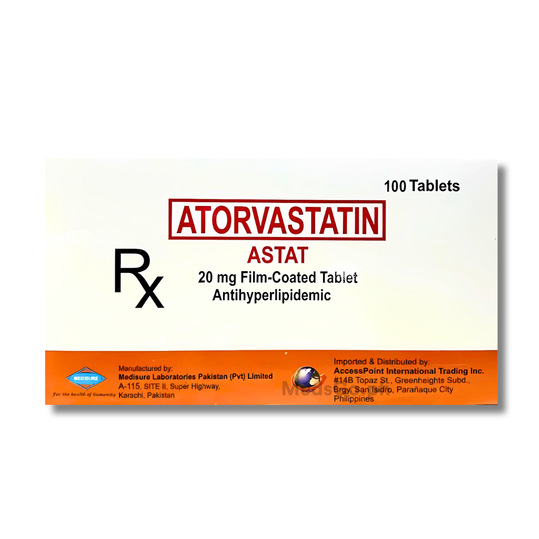ASTAT Atorvastatin 20mg - 1 Tablet price in the Philippines | MedsGo ...