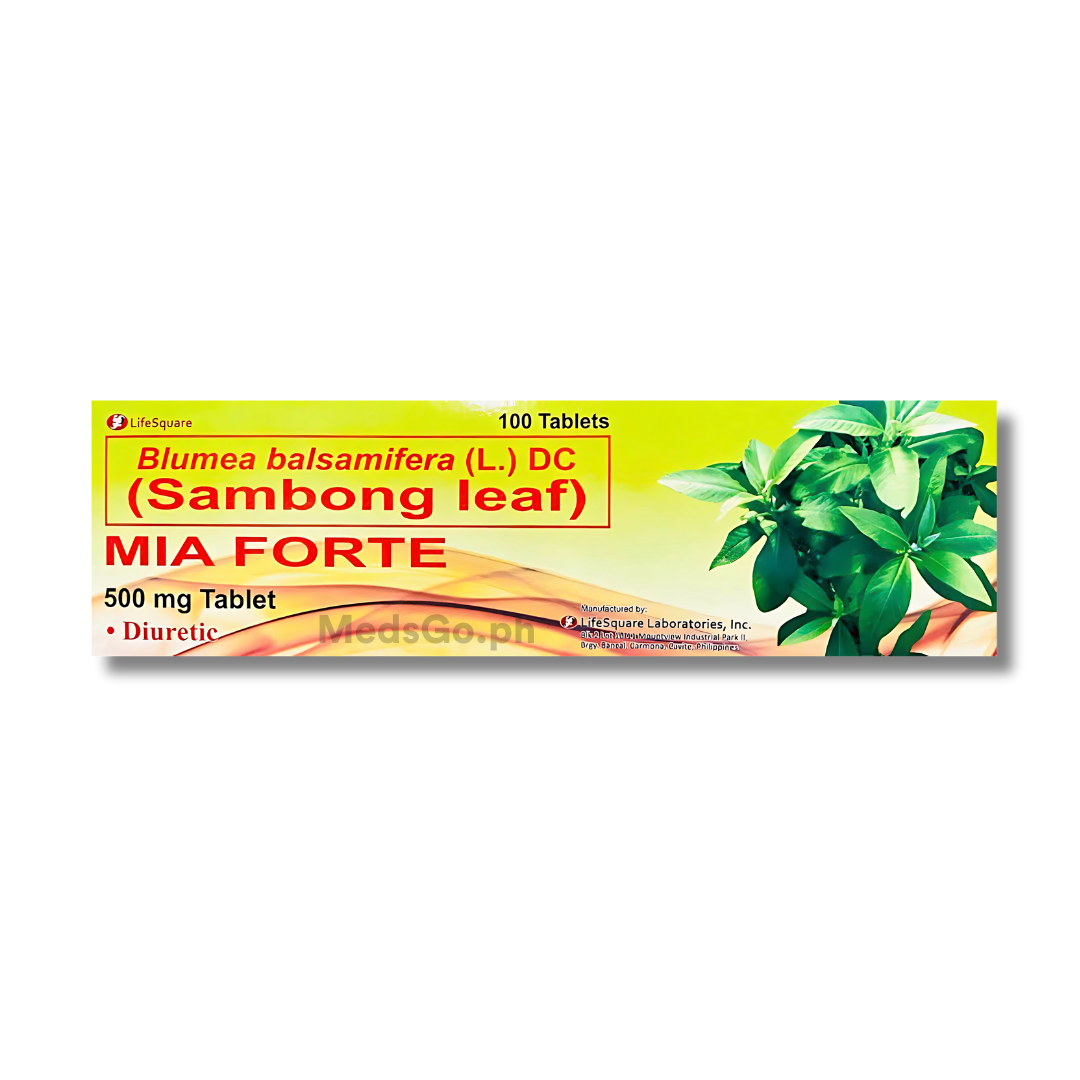 MIA FORTE Sambong Leaf 500mg - 1 Tablet price in the Philippines ...