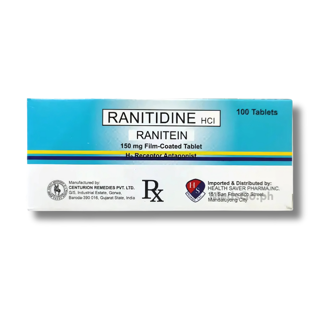 Ubat Ranitidine RANITEIN Ranitidine 150mg - 1 Tablet price in the Philippines | MedsGo ...