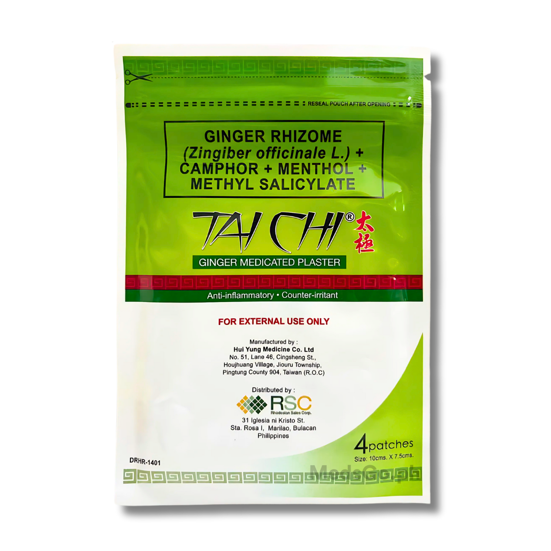 TAI CHI Ginger Medicated Plaster 4's price in the Philippines