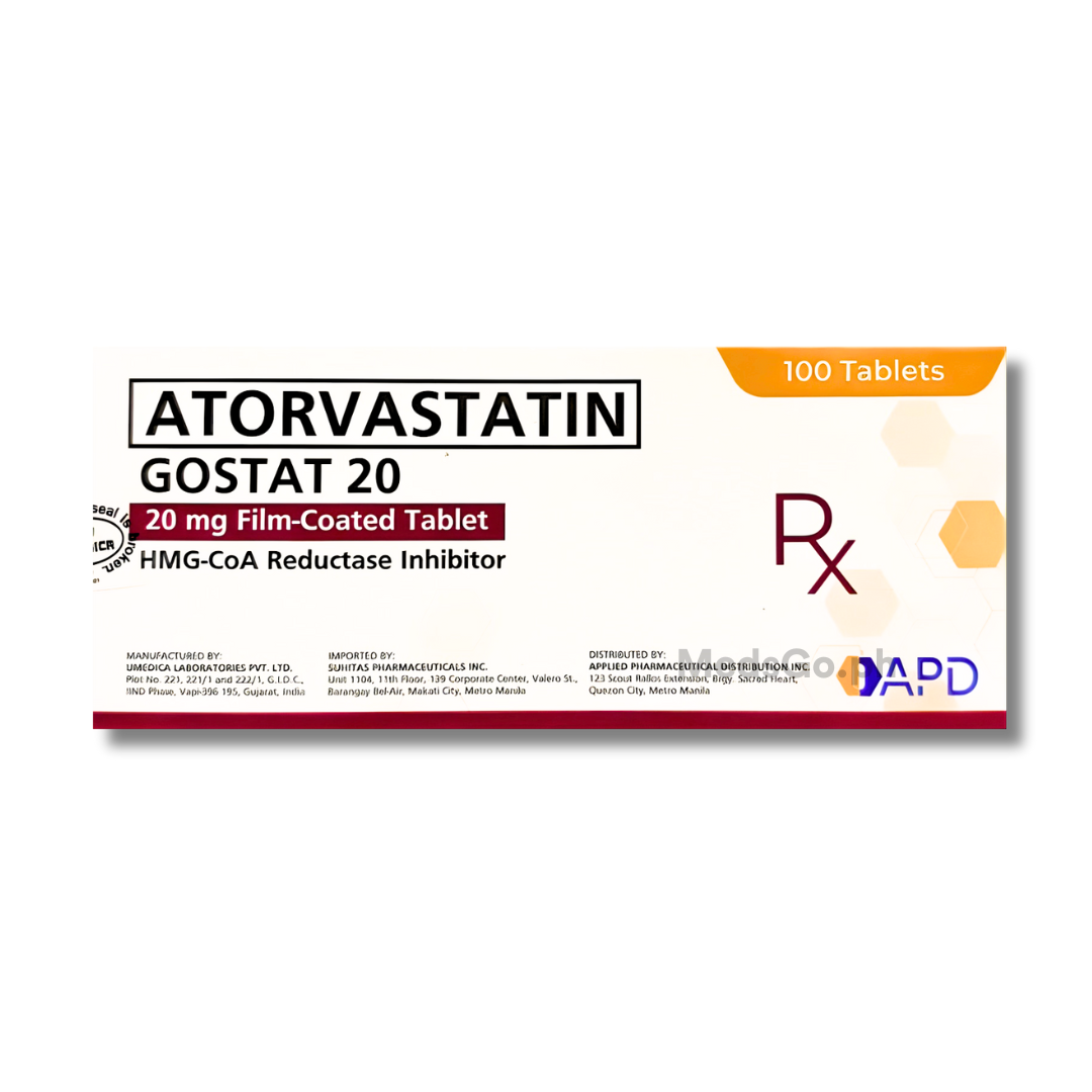 GOSTAT 20 Atorvastatin 20mg - 1 Tablet price in the Philippines ...