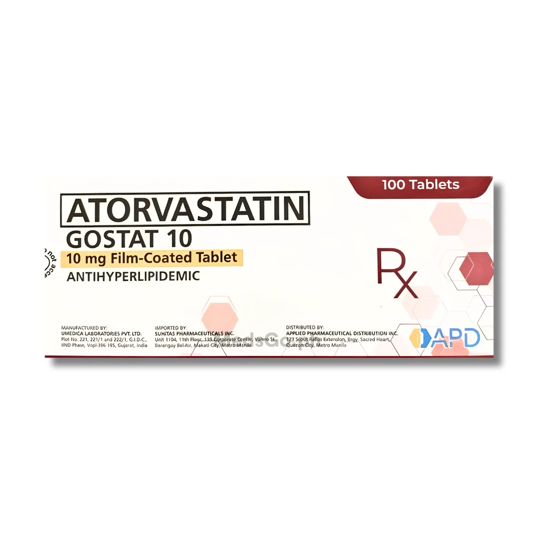 GOSTAT 10 Atorvastatin 10mg - 1 Tablet price in the Philippines ...