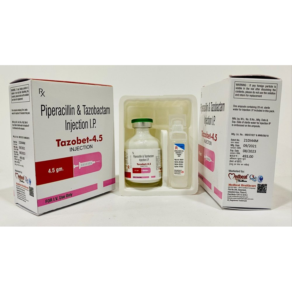 TAZOBET Piperacillin / Tazobactam 2g / 250mg Powder for IM/IV Injection ...