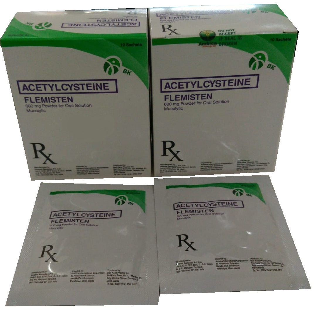 FLEMISTEN Acetylcysteine 600mg Powder for Oral Solution 1's price in