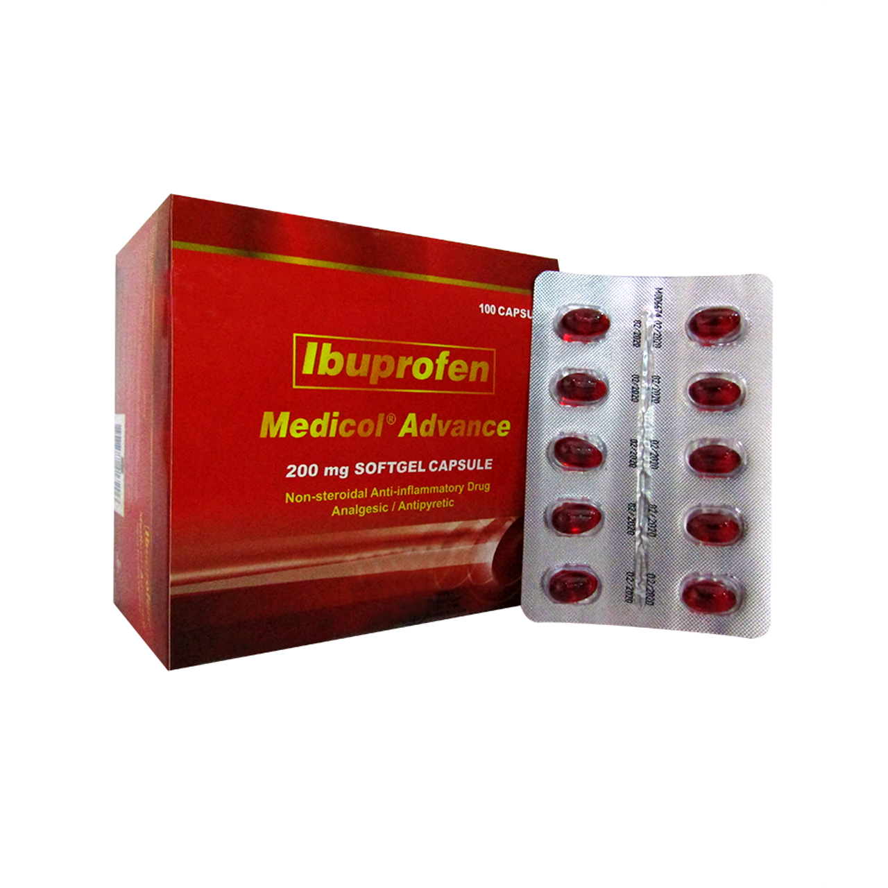MEDICOL Ibuprofen 200mg Tablet 1's price in the Philippines MedsGo