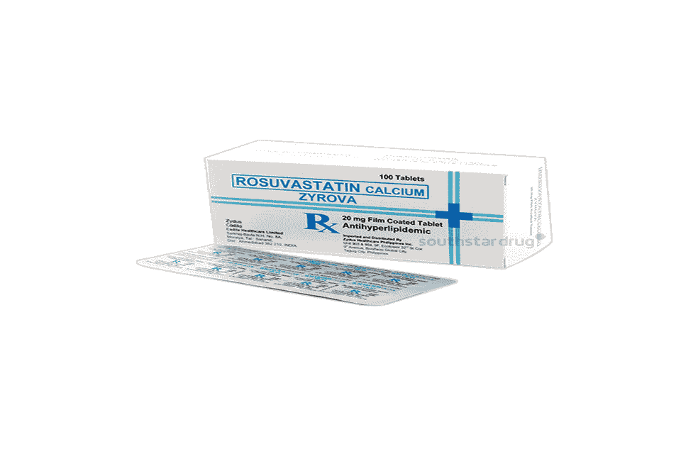 ZYROVA Rosuvastatin Calcium 20mg Film-Coated Tablet 1's price in the ...