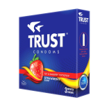 Image of TRUST CONDOMS STRAWBERRY SCENT - 1 BOX