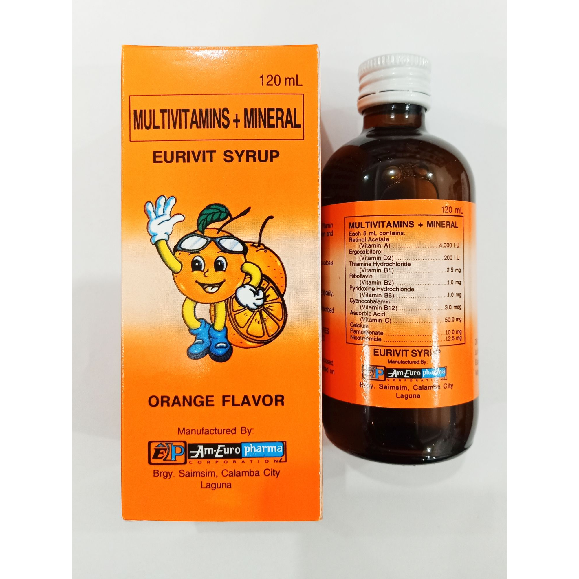 EURIVIT Multivitamins / Minerals Syrup 120mL price in the Philippines MedsGo Pharmacy