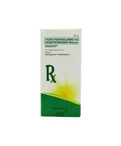 NASATAPP Phenylpropanolamine Hydrochloride / Brompheniramine Maleate 12.5mg / 4mg per 5mL Syrup 60mL