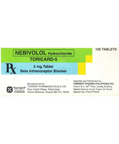 TORICARD-5 Nebivolol 5mg Tablet 1's, Dosage Strength: 5 mg, Drug Packaging: Tablet 1's