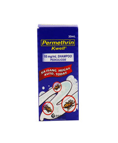 KWELL Permethrin 10mg / mL Shampoo 30mL, Dosage Strength: 10 mg / ml, Drug Packaging: Shampoo 30ml