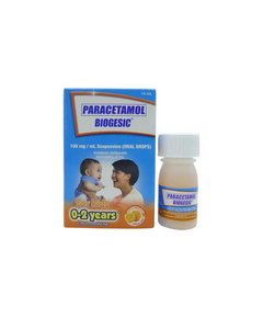 BIOGESIC Paracetamol 100mg / mL Suspension (Oral Drops) 15mL Orange