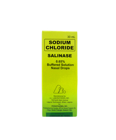 SALINASE Sodium Chloride 0.65% Buffered Solution Nasal Drops 30mL, Dosage Strength: 0.65%, Drug Packaging: Buffered Solution Nasal Drops 30ml