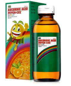 POTEN-CEE Ascorbic Acid 100mg / 5mL Syrup 120mL Orange, Dosage Strength: 100mg / 5ml, Drug Packaging: Syrup 120ml, Drug Flavor: Orange