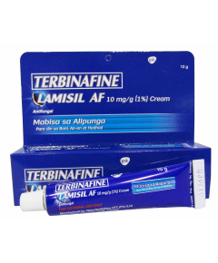 LAMISIL AF Terbinafine Hydrochloride 10mg / g (1.0%) Cream 10g, Dosage Strength: 10mg /g (1%), Drug Packaging: Cream 10g