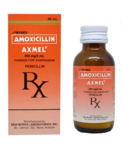 Image of AXMEL AMOXICILLIN 250MG / 5ML POWDER FOR SUSPENSION 60ML PINEAPPLE