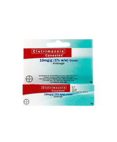 CANESTEN Clotrimazole 1.0% (10mg / g) Cream 5g, Dosage Strength: 1% (10 mg / g), Drug Packaging: Cream 5g