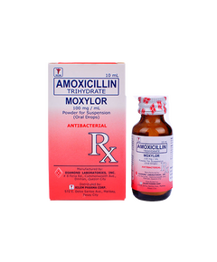 MOXYLOR Amoxicillin Trihydrate 100mg / mL Powder for Suspension (Oral Drops) 10mL