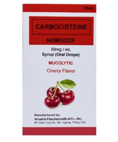 NOMOCOF Carbocisteine 50mg / mL Syrup (Oral Drops) 15mL Cherry