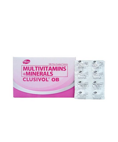 Image of CLUSIVOL OB MULTIVITAMINS / MINERALS FILM-COATED TABLET 1'S