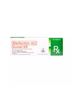 GLUMET-XR Metformin 500mg - 1 Tablet, Dosage Strength: 500 mg, Drug Packaging: Extended-Release Tablet 1's