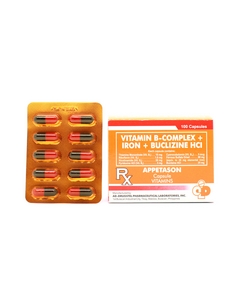 Image of APPETASON VITAMIN B COMPLEX / IRON / BUCLIZINE - 1 CAPSULE