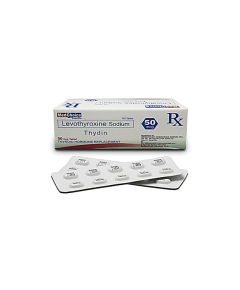 Image of THYDIN LEVOTHYROXINE SODIUM 50MCG TABLET 1'S
