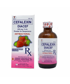 Diacef Cefalexin Monohydrate 250mg / 5mL Powder for Suspension 60mL