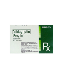 PROGLIN Vildagliptin 50mg Tablet 1's, Dosage Strength: 50 mg, Drug Packaging: Tablet 1's