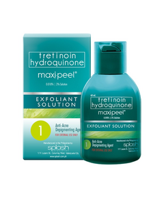 MAXI-PEEL Tretinoin / Hydroquinone 0.010% / 2% Exfoliant Solution 1 60mL, Dosage Strength: 0.010% / 2%, Drug Packaging: Solution 60ml
