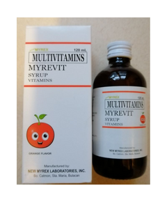 MYREVIT Multivitamins Syrup 120mL Orange, Drug Packaging: Syrup 120ml, Drug Flavor: Orange