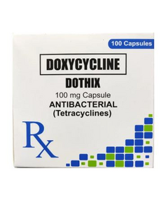 DOTHIX Doxycycline 100mg Capsule 1's, Dosage Strength: 100mg, Drug Packaging: Capsule 1's