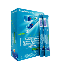 GAVISCON Sodium Alginate / Sodium Bicarbonate / Calcium Carbonate 500mg / 267mg / 160mg Oral Suspension 10mL Peppermint 1's
