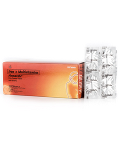 HEMARATE Multivitamins / Iron Film-Coated Tablet 1's, Drug Packaging: Film-Coated Tablet 1's